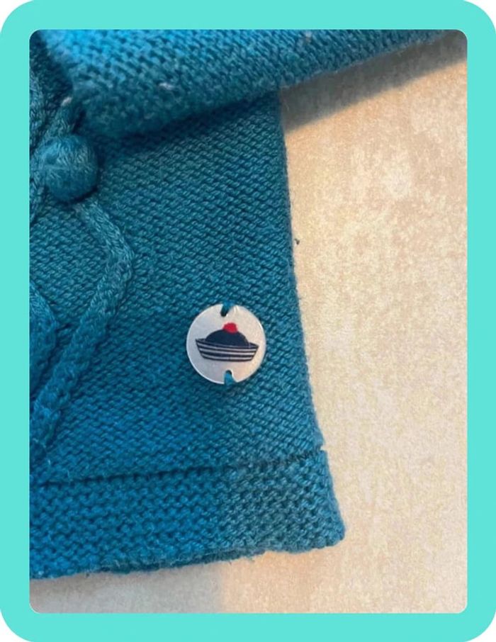 Magnifique gilet boutonné à 2 ans sergent major - photo numéro 2