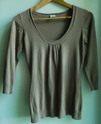Pull manches 3/4 "Camaïeu" T 2