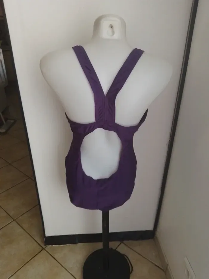 Maillot de bain Athlitech taille 48 violet neuf - photo numéro 4