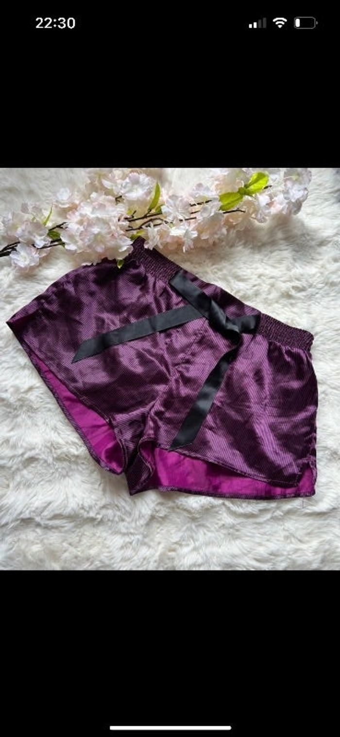 Short de pyjama violet