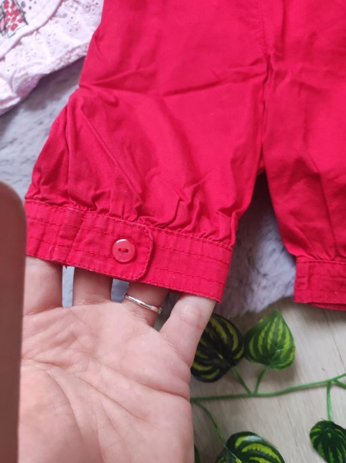 Ensemble rose et rouge manches courtes orchestra 6 mois - photo numéro 10