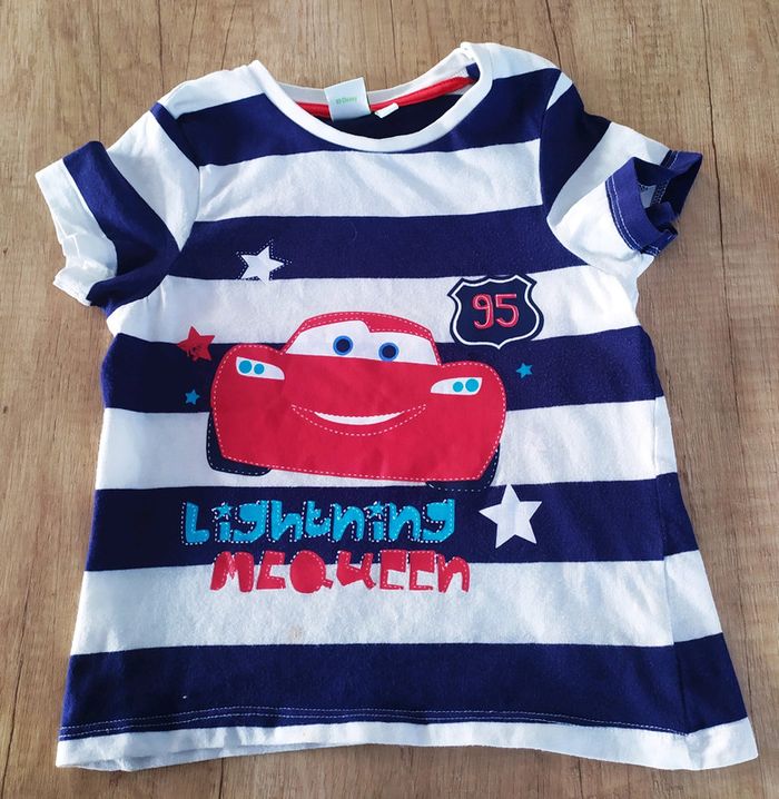 T-shirt manches courtes garçon 2 ans Cars Disney