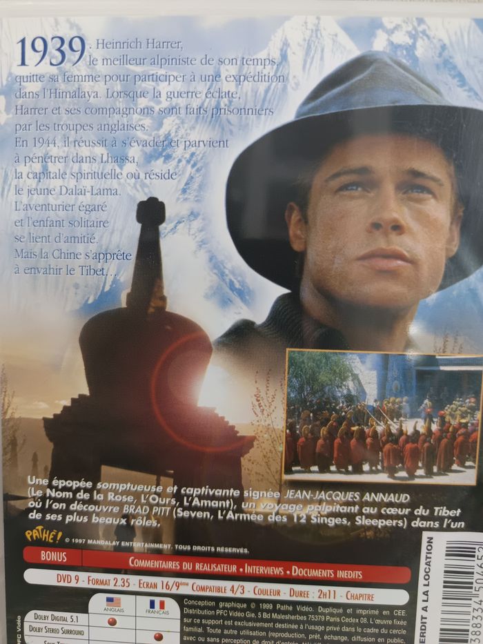 Dvd " 7 ans au Tibet " - photo numéro 3