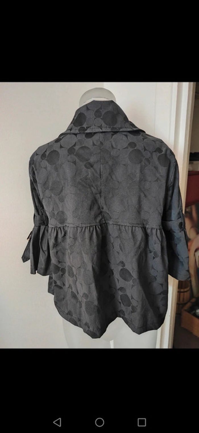 Veste paletot cercles noirs - photo numéro 2