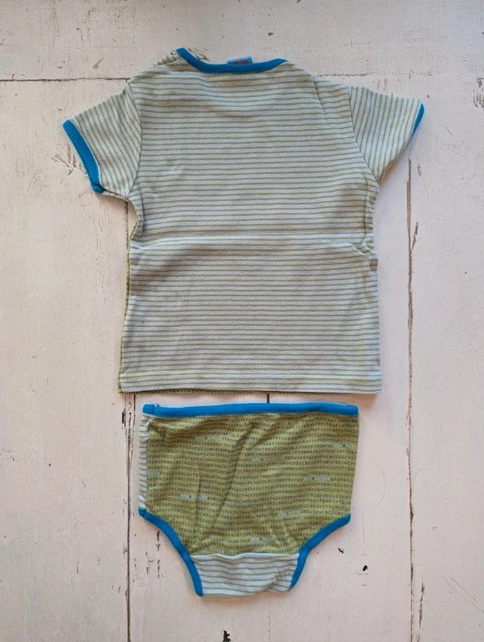 Ensemble vintage maillot de corps et culotte 💙 DPAM - photo numéro 4