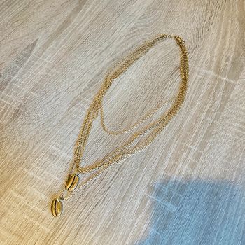 Collier coquillages | doré 🌸