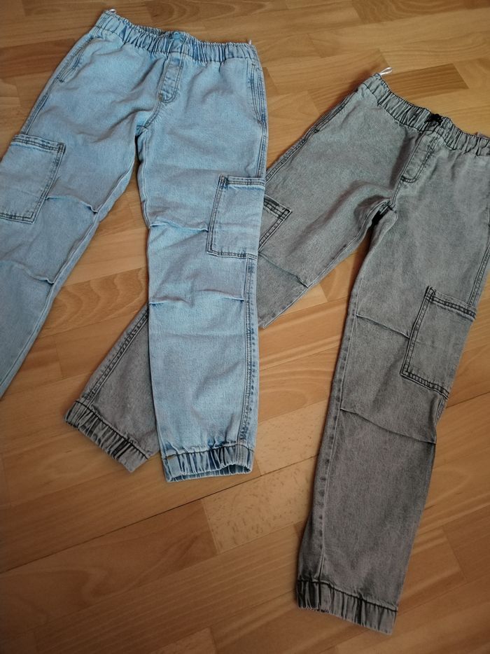 Lot de 2 jeans cargo neufs 10ans - photo numéro 9