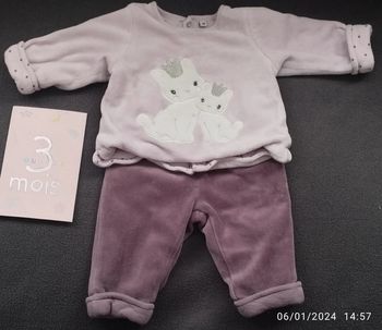 Pyjama deux pièces 3 mois