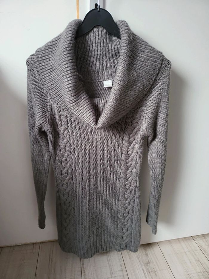 Robe pull femme laine T.1 ou 36/38 camaieu très bon état