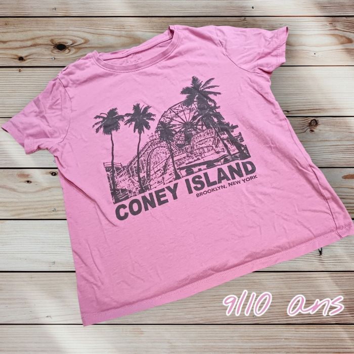 💗 T-shirt rose Primark – 9/10 ans 💗 - photo numéro 1