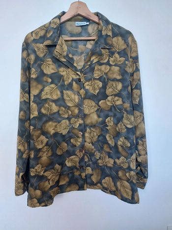 Chemisier fluide imprimé vintage