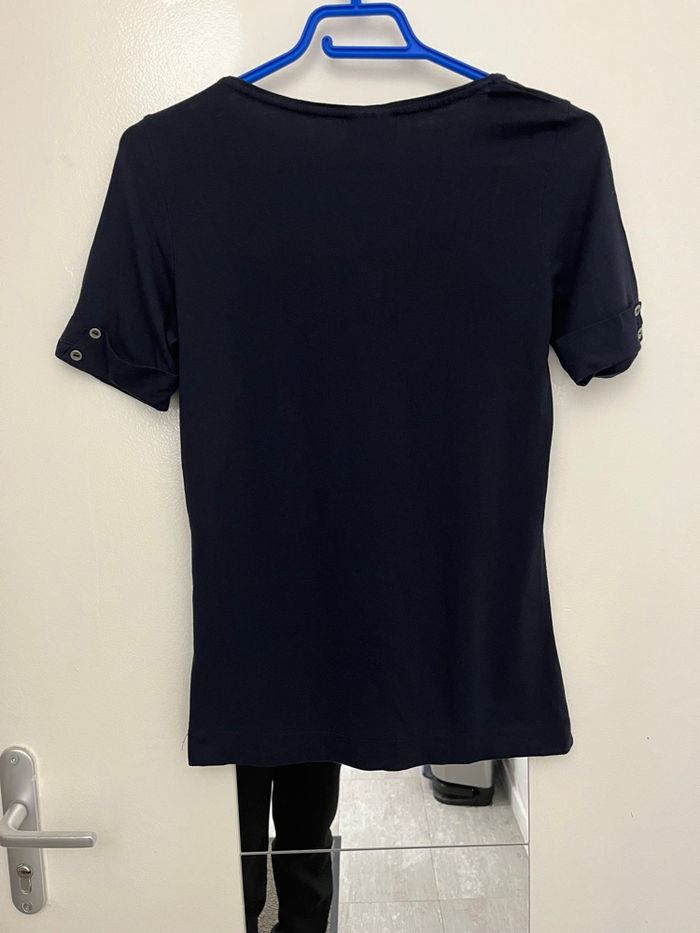 T-shirt bleu marine - photo numéro 2