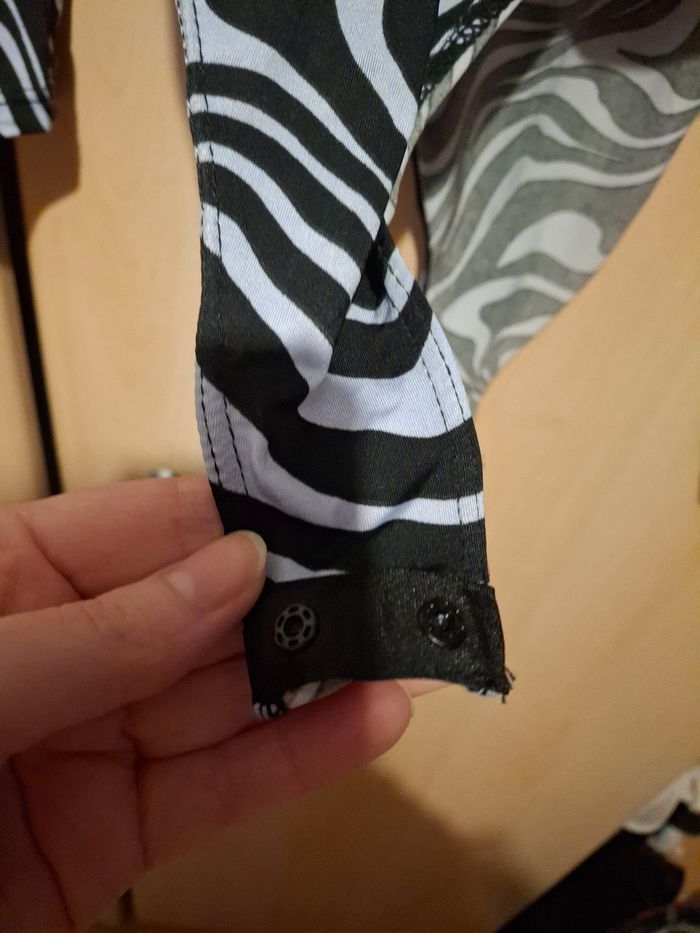 Body noir et blanc à motif Tally Weijl taille L - photo numéro 4