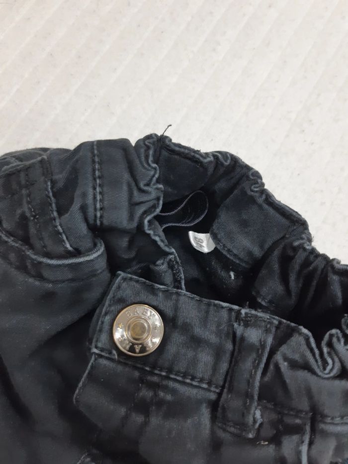 Pantalon jean noir 86 cm - photo numéro 3