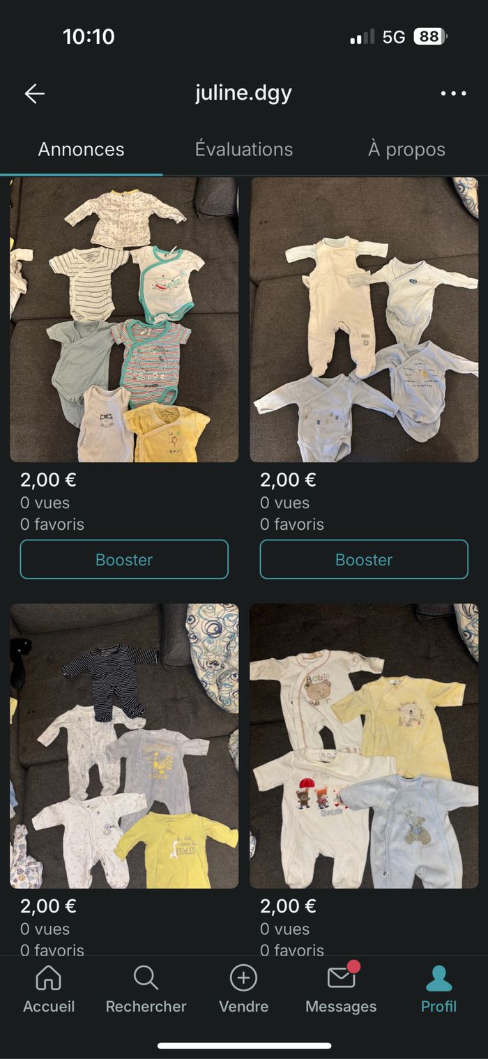 Lot vêtements bébé garçon 0-1 mois - photo numéro 3