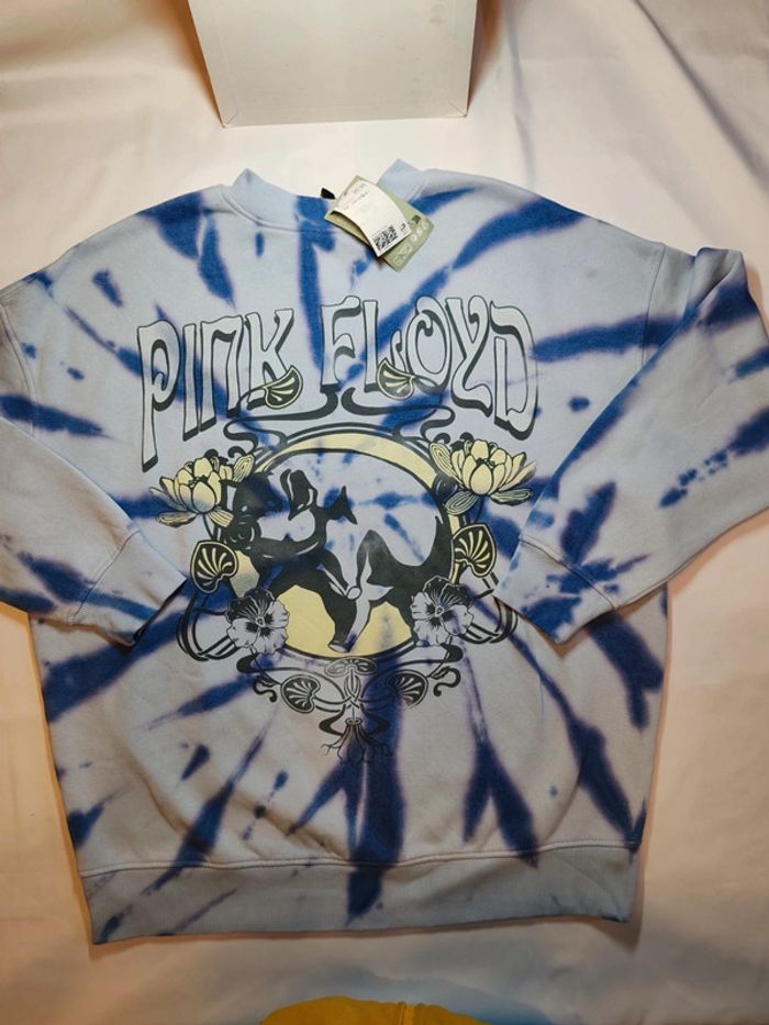 Pink Floyd pull sweat oversize violet rock état neuf taille S