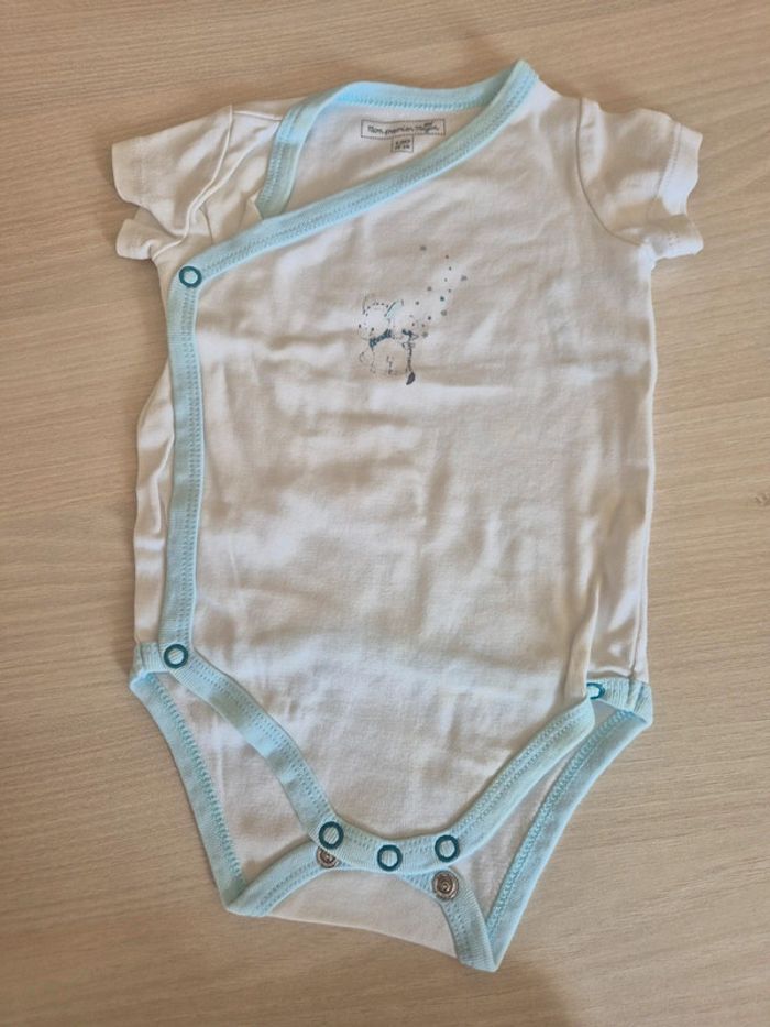 Lot de 3 bodies manches courtes 6 mois garçon - photo numéro 4