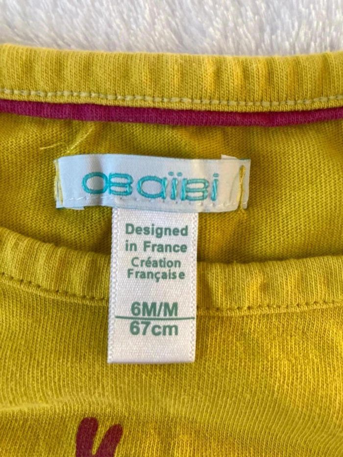 6 mois - lot 3 t-shirt - photo numéro 2