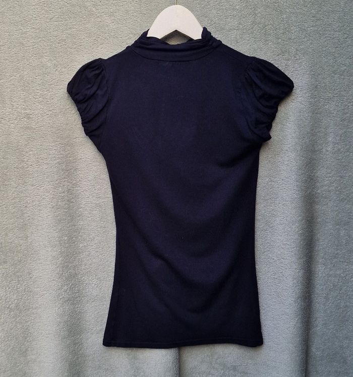 T-shirt à col roulé noir Jennyfer taille S - photo numéro 2