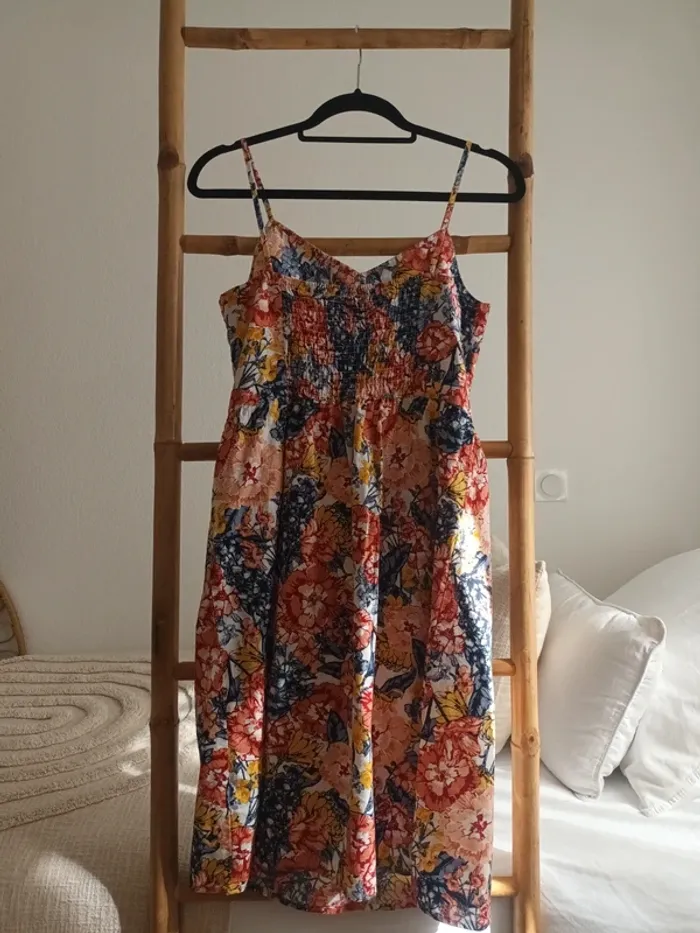 Robe en lin et coton taille 38 - photo numéro 4
