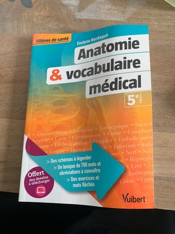 Manuel d’anatomie et de vocabulaire médical