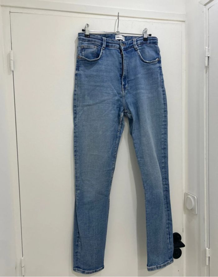 Jean Skinny Zara 38 taille haute - photo numéro 3
