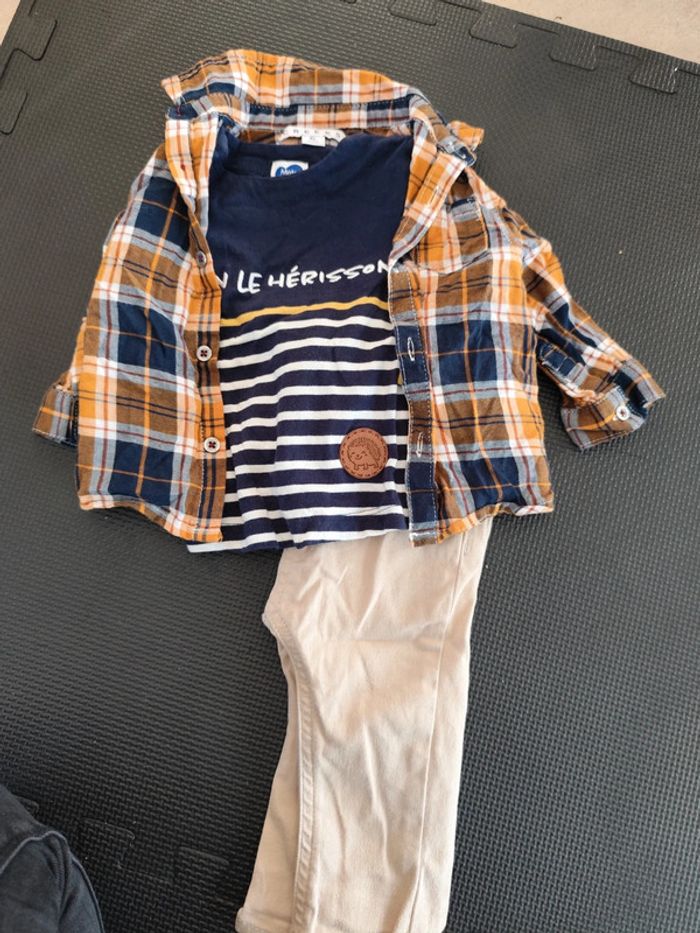 Ensemble 6 mois jeans chemise et tee shirt - photo numéro 17