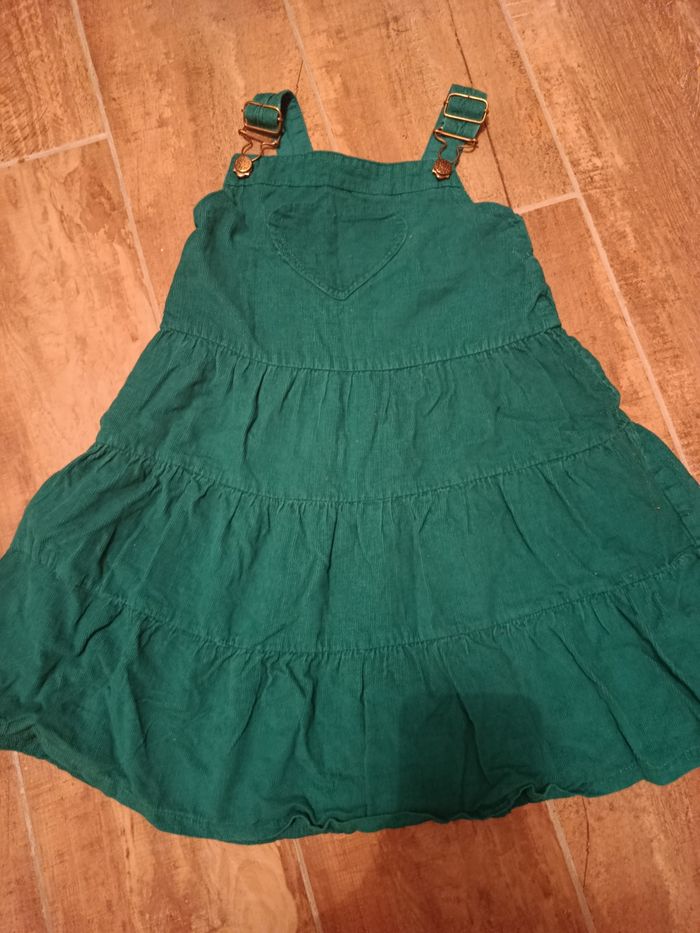 Robe velour verte