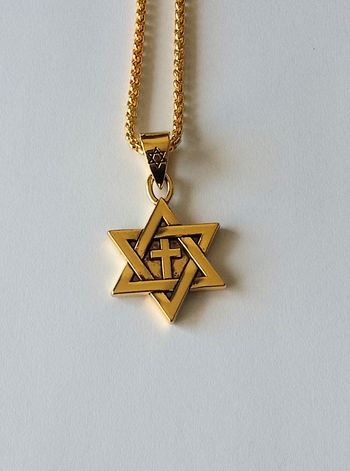Chaîne + pendentif religieux