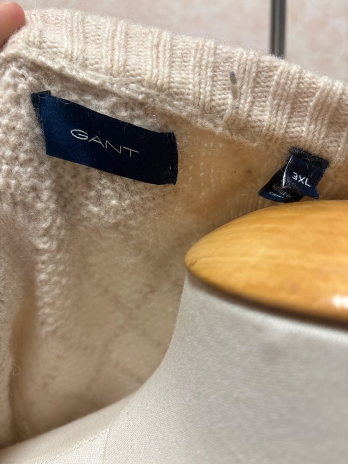 🧥 Pull GANT en laine torsadée – Taille 3XL - photo numéro 3