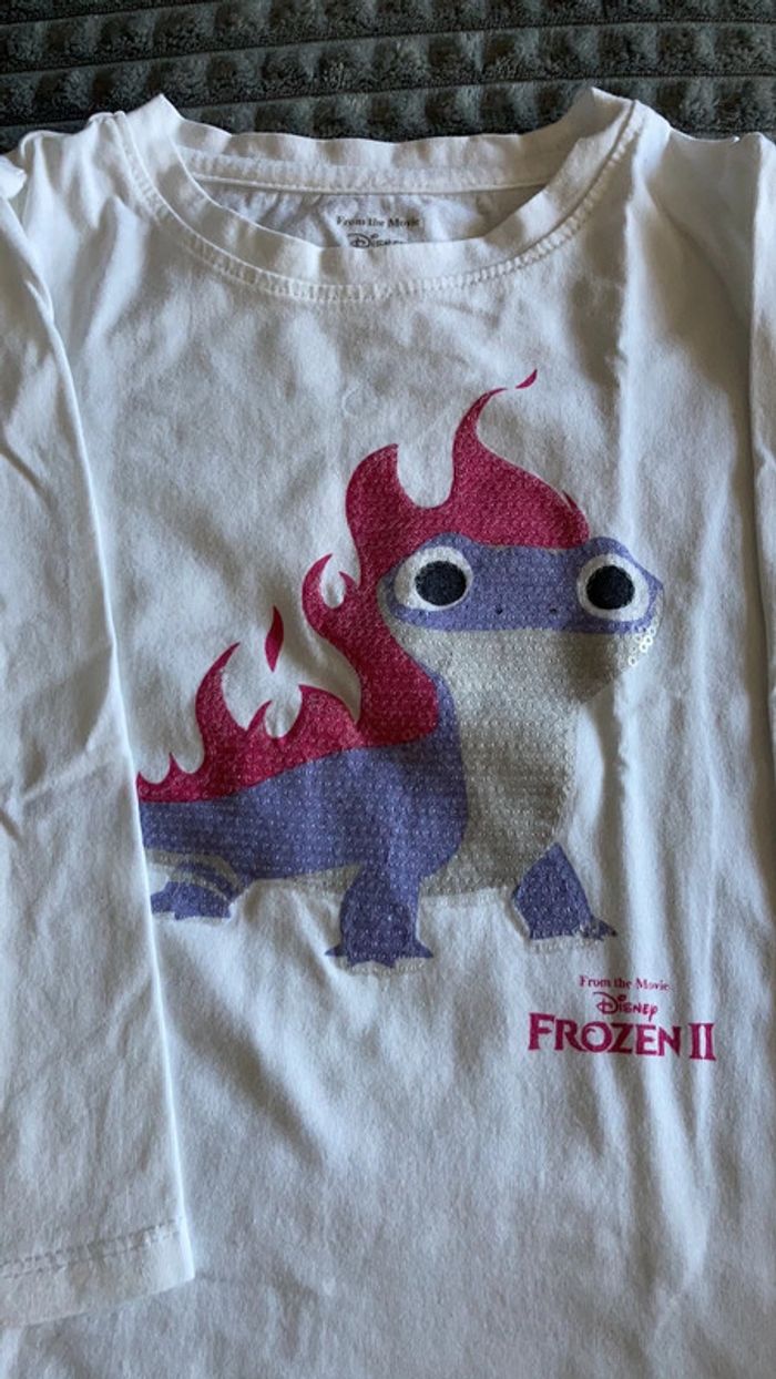 T-shirt manches longues fille Reine des neiges - photo numéro 2