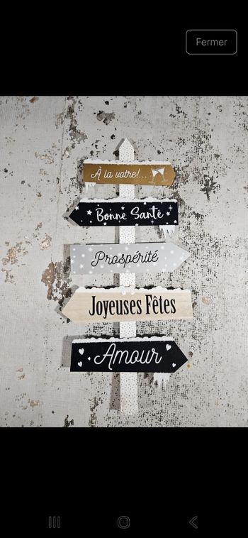 Déco de Noël "panneau"
