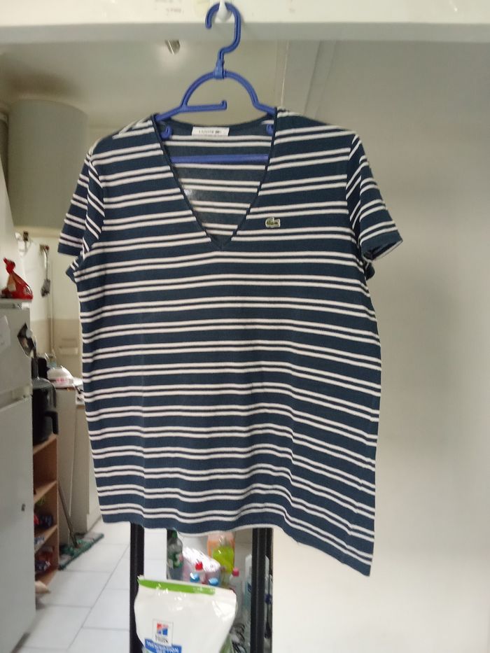 T-shirt Lacoste pour femme taille 44 - photo numéro 5
