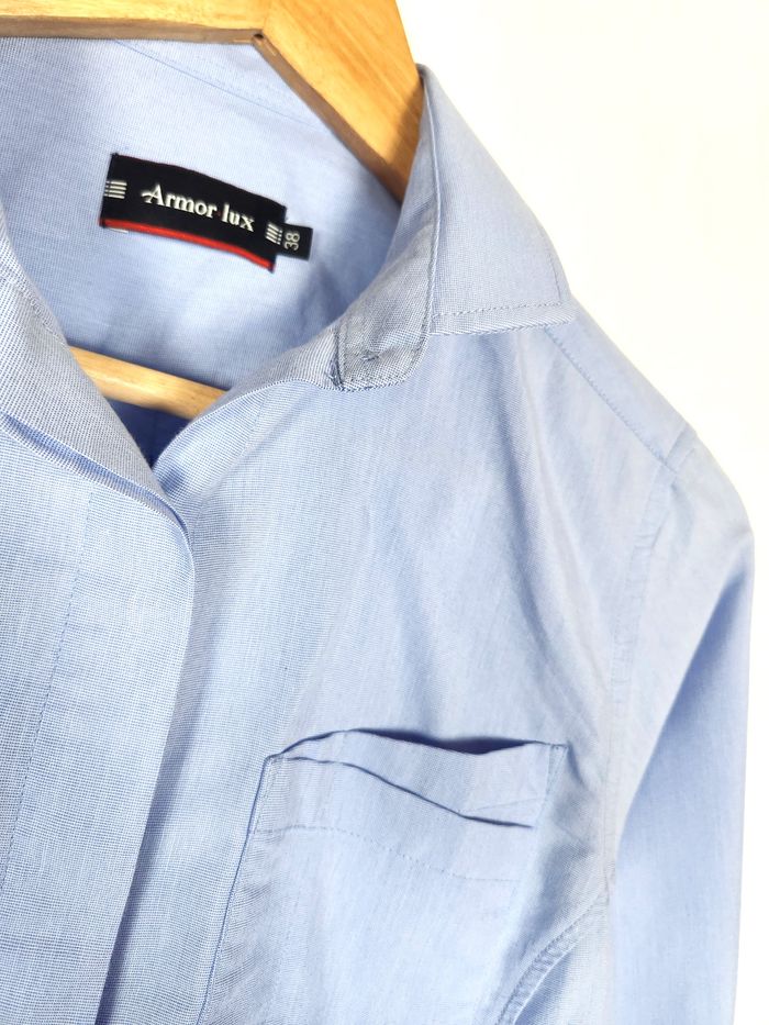 Chemise Armor Lux Bleu Ciel Femme - Taille 38 - photo numéro 2