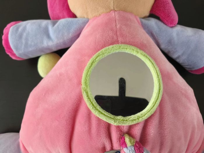 Peluche bébé fille éléphant tout doux sensorielle - photo numéro 6