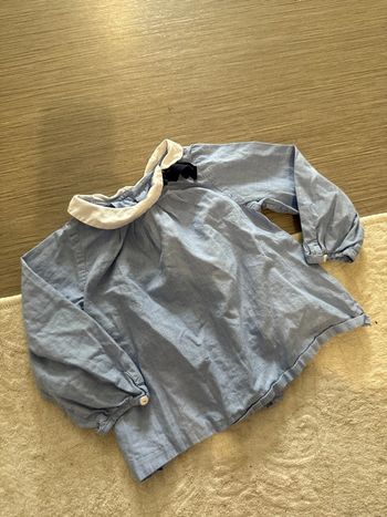 Blouse jacadi 18 mois bleu ciel