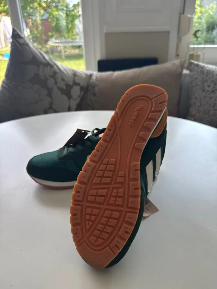 Baskets Hummel Monaco 86 – Taille 42 – Vert & Orange - photo numéro 6