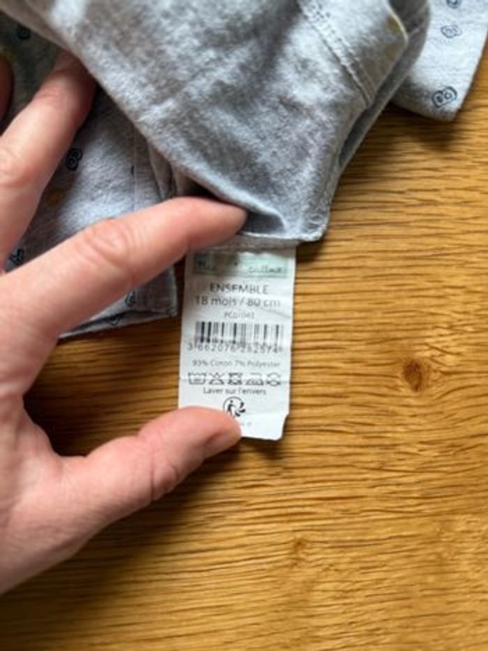 T-shirt Manches Longues Ensemble 18 Mois – Très Bon État – Réduction sur Lot - photo numéro 3