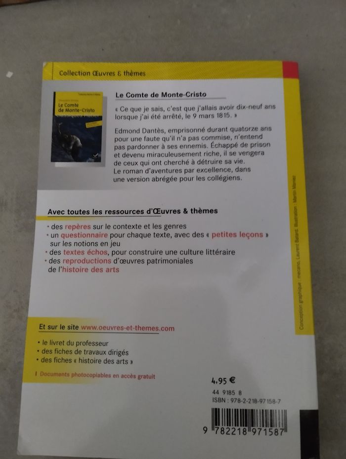 Roman le comte de monte Cristo - photo numéro 2