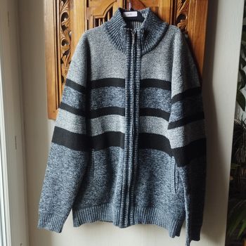 Gilet chaud homme col montant zippé XXXL