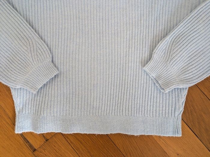 Pull bleu clair cache-cache S - photo numéro 7