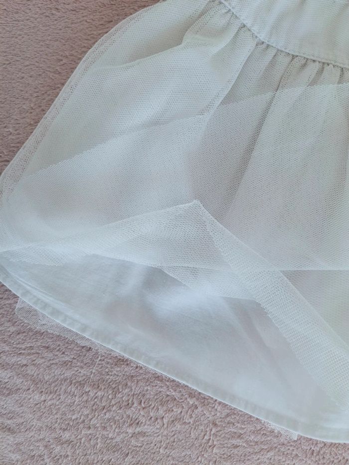 Jupe blanche en tulle Cyrillus 3 ans avec noeud décoratif - photo numéro 5