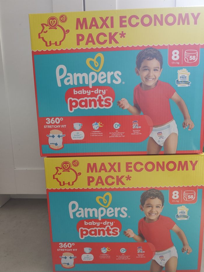 Lot de 2 Cartons de couches