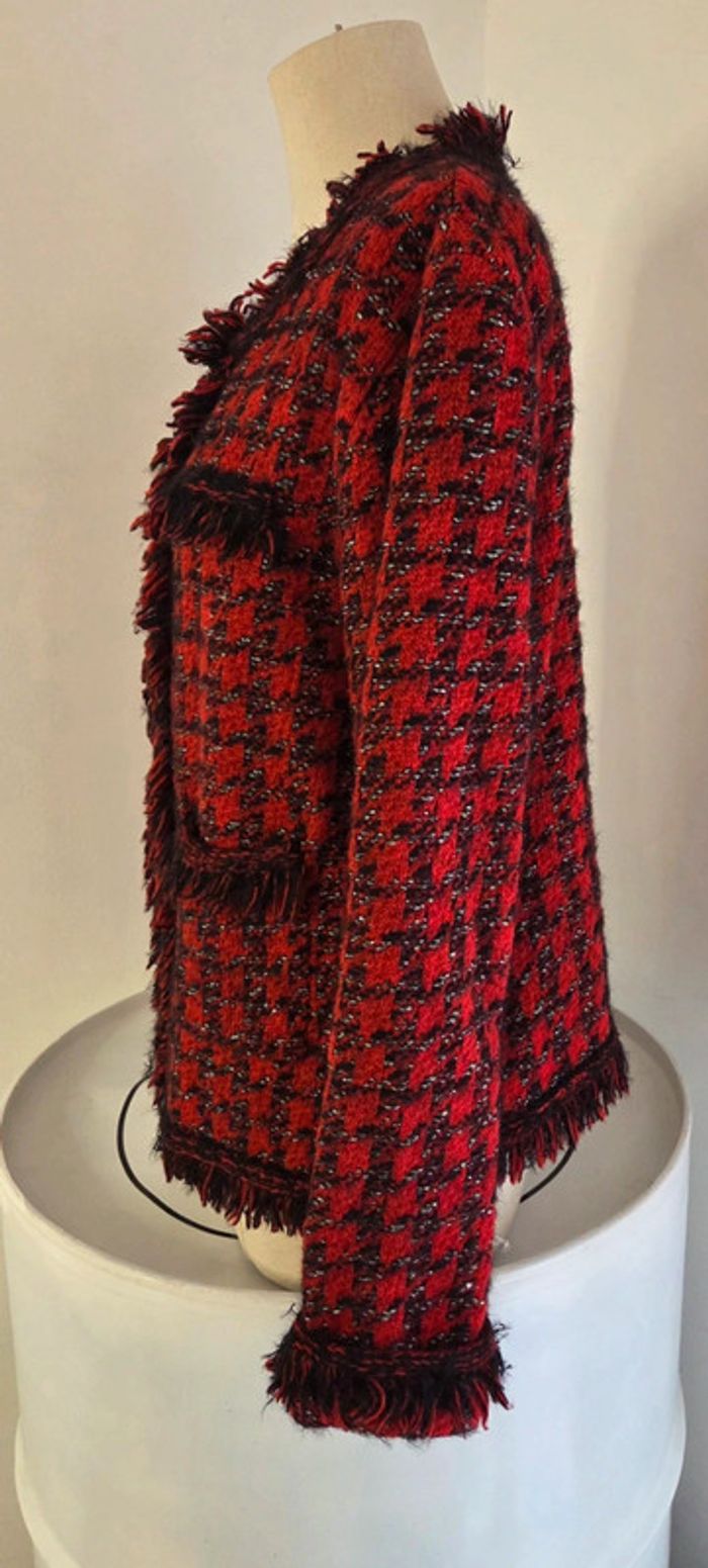 Veste Zara effet pied de poule taille L - photo numéro 3