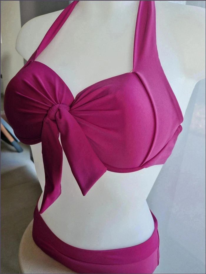 Maillot de bain deux pièces - Taille 36 - Lagon bleu - photo numéro 2