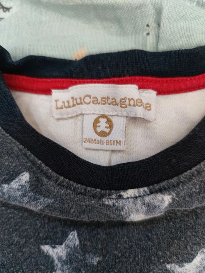T-shirt étoile T.24 mois - photo numéro 2