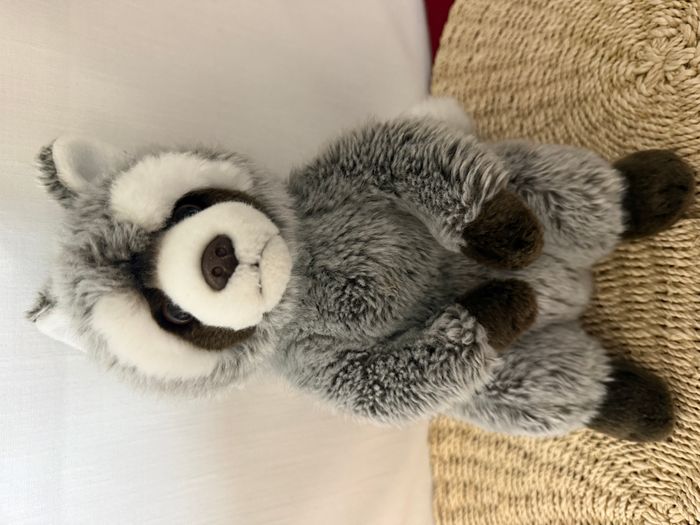 Peluche raton laveur PLAYKIDS gris - photo numéro 3