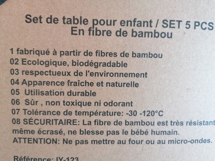 Set repas robot - photo numéro 2