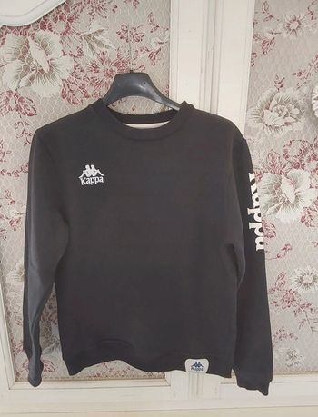 Sweat-shirt noir Kappa 14 ans