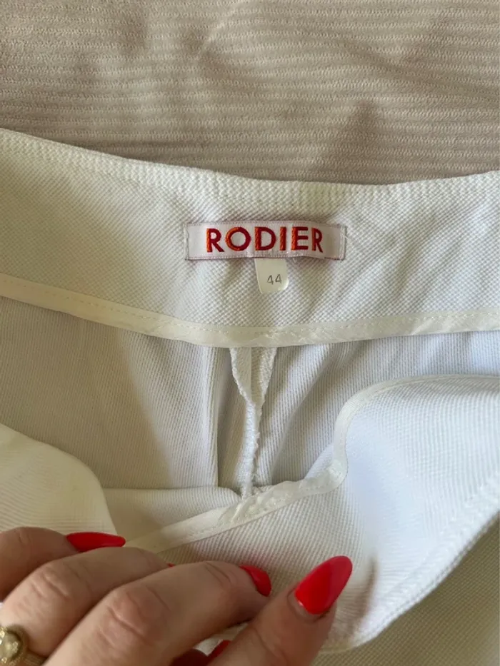 Pantalon blanc Rodier – Taille 44 – Élégant et léger - photo numéro 3